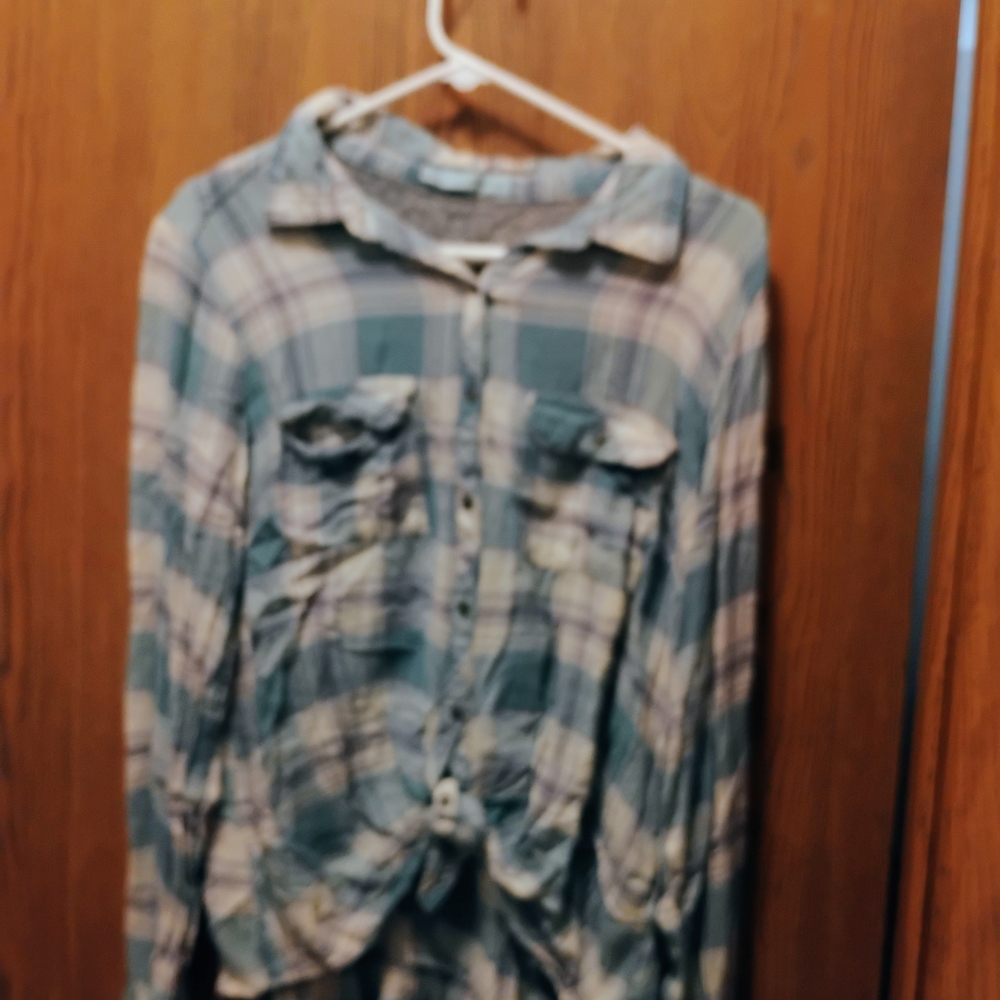 Maurices Multicolor Plaid Shirt